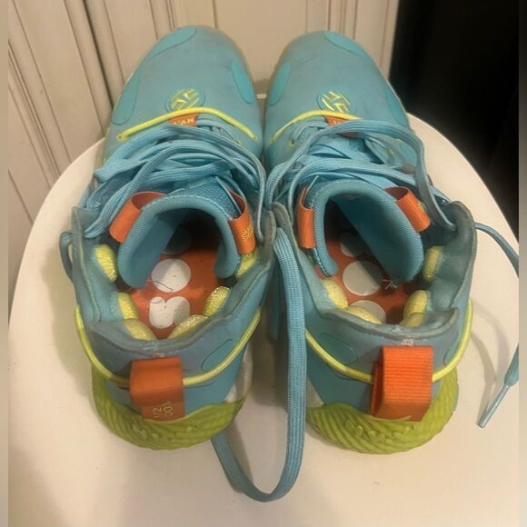 Adidas HARDEN Vol. 6 Pulse Aqua Solar Orange | Size 11 | GV8703 Basketball - Picture 9 of 14